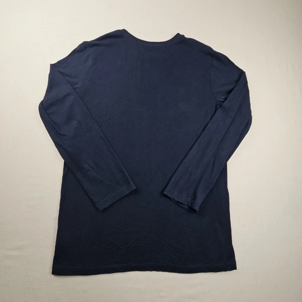 Old Navy T-shirt Boys XXL/18 Navy Blue Long Sleeve Basic Top Casual